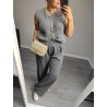 PANTALON PATA ELEFANTE GRIS