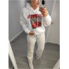 SUDADERA CHERRIES BLANCA