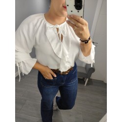 BLUSA VOLANTITO BLANCO