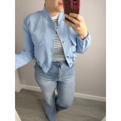 CHAQUETA BOMBER AZUL