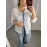 BLUSA LAZOS RAYA BLANCO