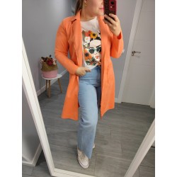 CHAQUETA ANTELINA  NARANJA