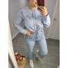 CAMISA CUELLO BEBE AZUL