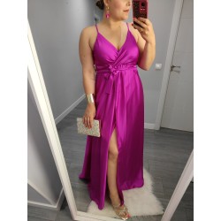 VESTIDO LARGO RASO BUGANVILLA