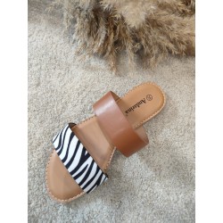 SANDALIA ANIMAL PRINT CEBRA