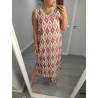VESTIDO ETNICO SALMON