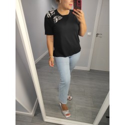 CAMISETA LAZO CEBRA NEGRO