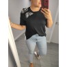 CAMISETA LAZO CEBRA NEGRO