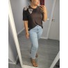 CAMISETA LAZO CEBRA MARRON