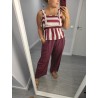 CAMISETA DOBLE COLOR GRANATE