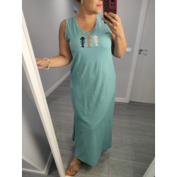 VESTIDO PECES TURQUESA