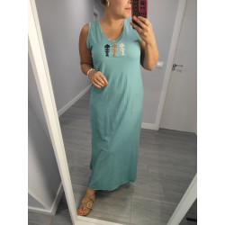 VESTIDO PECES TURQUESA