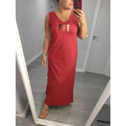 VESTIDO PECES GRANATE