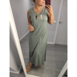 VESTIDO PECES VERDE