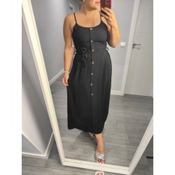 VESTIDO ABOTONADO  NEGRO