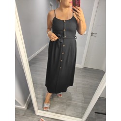 VESTIDO ABOTONADO  NEGRO