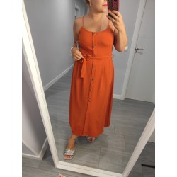 VESTIDO ABOTONADO  TEJA