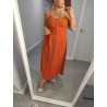 VESTIDO ABOTONADO  TEJA
