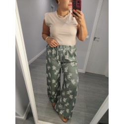 PANTALON VERDE HOJAS