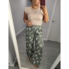 PANTALON VERDE HOJAS