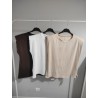 CAMISETA HOMBRERAS BLANCO