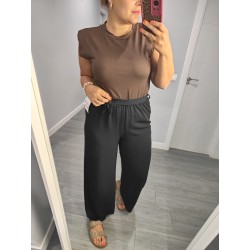 PANTALON ANCHO NEGRO