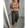 PANTALON ANCHO MARRON