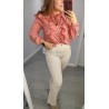 BLUSA VICHY VOLANTE