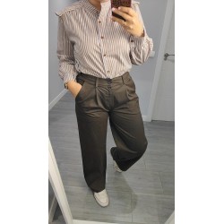 PANTALON PINZA MARRON
