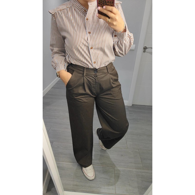 BLUSA RAYA MARRON